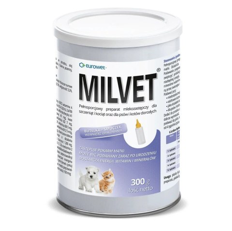 Eurowet Milvet Preparat mlekozastępczy 300g EUROWET