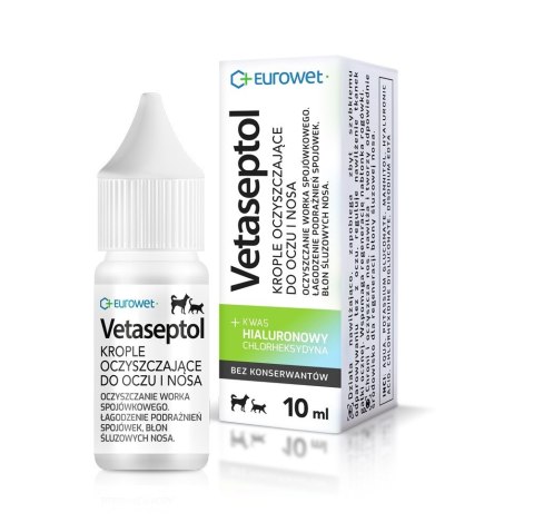 Eurowet Vetaseptol krople oczy/nos pies/kot 10ml EUROWET