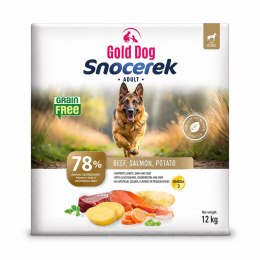 Gold Dog Snocerek GRAIN FREE Beef & Salmon , Potato 12kg GOLD DOG