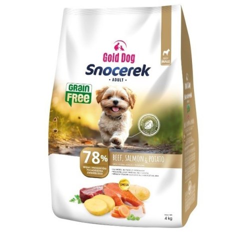 Gold Dog Snocerek GRAIN FREE Beef & Salmon , Potato 4kg GOLD DOG
