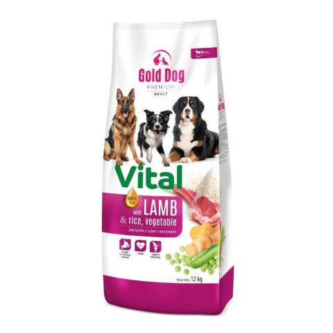Gold Dog Vital Premium Lamb & Rice 12kg GOLD DOG