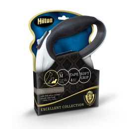 HILTON SMART DOG TAPE M BIAŁO-CZARNA SMYCZ AUTOMATYCZNA 4M DLA PSA DO 20KG Hilton