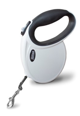 HILTON SMART DOG TAPE M BIAŁO-CZARNA SMYCZ AUTOMATYCZNA 4M DLA PSA DO 20KG Hilton