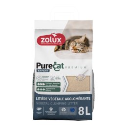 ZOLUX Żwirek dla kota zbrylający roślinny PURECAT PREMIUM 8L (476326)