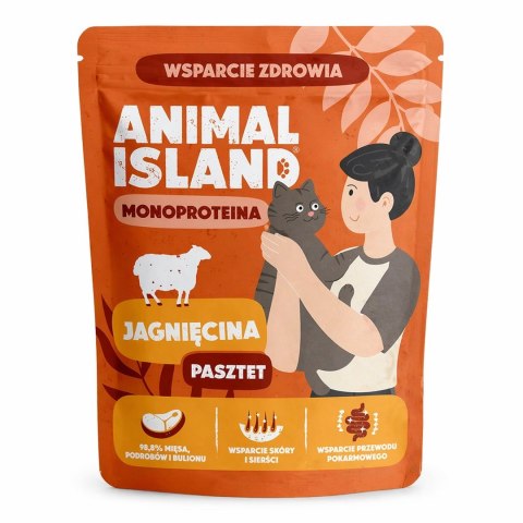 ANIMAL ISLAND Monoproteinowa jagnięcina dla kota 100g ANIMAL ISLAND