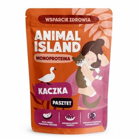 ANIMAL ISLAND Monoproteinowa kaczka dla kota 100g ANIMAL ISLAND