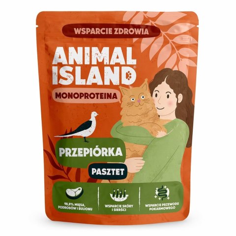 ANIMAL ISLAND Monoproteinowa przepiórka dla kota 100g ANIMAL ISLAND
