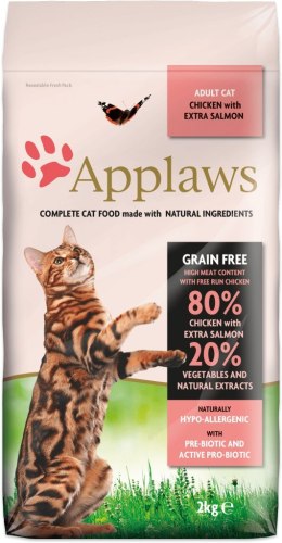 APPLAWS CAT Kurczak i Łosoś - karma dla kotów z wysoką zawartością mięsa - 7,5kg (WYPRZEDAŻ) Applaws
