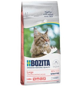 BOZITA Large Wheat free Salmon - sucha karma dla kotów dużych i długowłosych - 2kg (WYPRZEDAŻ) BOZITA