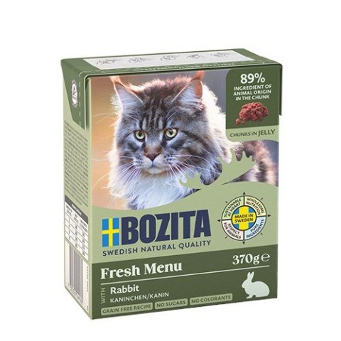 BOZITA Mięsne kawałki z królikiem w galaretce 370g BOZITA