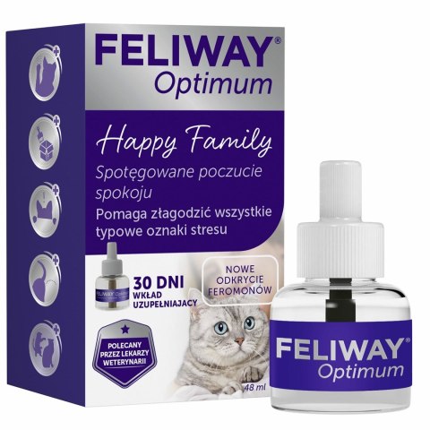 Ceva FELIWAY OPTIMUM Wkład uzupełniający feromony łagodzenie stresu u kota 48ml Ceva