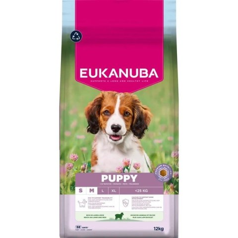 EUKANUBA Puppy&Junior Small/Medium Lamb&Rice 12kg EUKANUBA