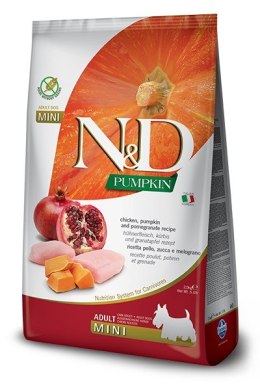 FARMINA N&D GF PUMPKIN CHICKEN&POMEGRANATE ADULT MINI - sucha karma dla psa - 7kg (WYPRZEDAŻ) Farmina