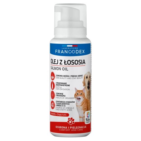 FRANCODEX PL Olej z łososia dla psów i kotów 200 ml (FR179180)