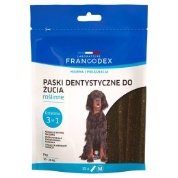 FRANCODEX Paski do gryzienia M na brzydki zapach z pyska 352,5 g 15 szt. (FR179611)