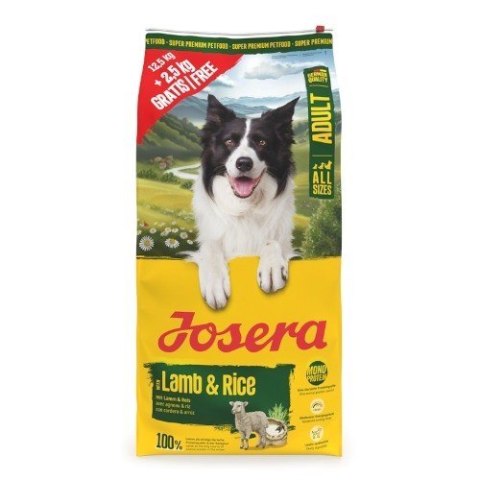 Josera Adult Lamb & Rice 12,5kg+2,5kg JOSERA