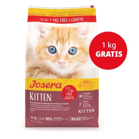 Josera JosiCat Kitten dla kotów 10kg+1kg JOSERA