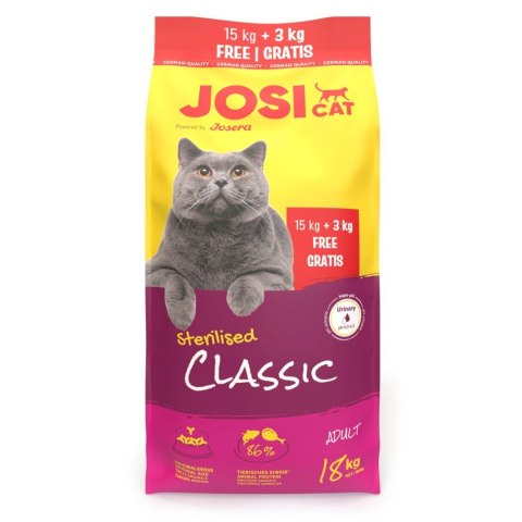 Josera JosiCat Sterilised Classic 15kg+3kg JOSERA