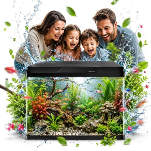 Kruger Meier LAORIA Panoramic 600 - akwarium 60l z oświetleniem i pokrywą