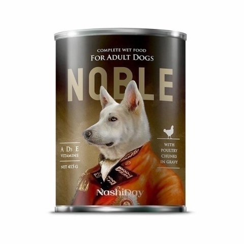NOBLE DOG 415g DRÓB ( kawałki w sosie ) /24