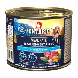 ONTARIO Adult Pâté z cielęciny ze smakiem kurkumy 200 g (214-859839)
