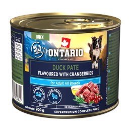 ONTARIO Adult Pâté z kaczki ze smakiem żurawiny 200 g (214-859822)