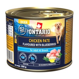 ONTARIO Adult Pâté z kurczaka ze smakiem czarnych jagód 200 g (214-859808)