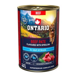 ONTARIO Adult Wołowe Pâté ze smakiem Spiruliny 400 g (214-859853)