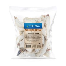 PETMEX Łapki królicze z futrem gryzak przysmak dla psa 500g PETMEX
