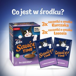PURINA FELIX Sauce Gravy Liquid Chicken/Salmon6x40g PURINA NESTLE