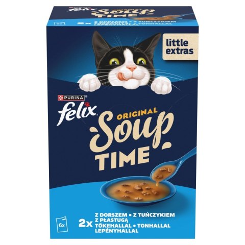 PURINA FELIX Soup ORIGINAL Rybne smaki 6x48g PURINA NESTLE