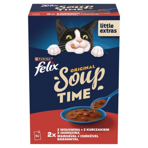 PURINA FELIX Soup ORIGINAL Wiejskie smaki 6x48g PURINA NESTLE