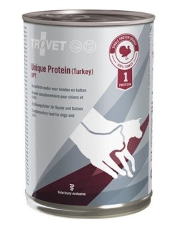 TROVET Unique Protein UPT z indykiem - mokra karma dla psa i kota - 400 g TROVET