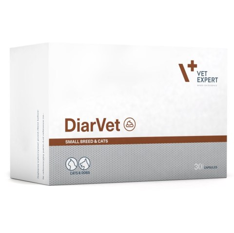 VetExpert Diarvet Small Breed and Cats 30 caps. VetExpert