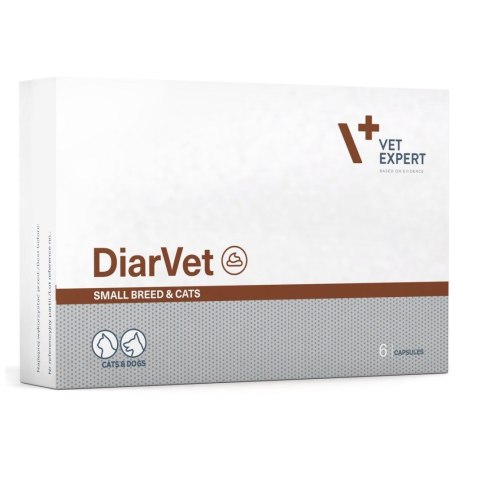 VetExpert Diarvet Small Breed and Cats 6 caps. VetExpert