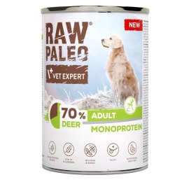 VetExpert Raw Paleo Jeleń dorosły pies puszka 400g VetExpert