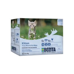 Bozita Chunks in Sauce with Fish and Meat for Kitten Multibox 12x85g BOZITA