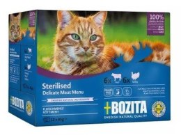 Bozita Sterylizowane Kawałki w Galaretce z Mięsem - mokra karma dla kota- Multibox 12 x 85g BOZITA