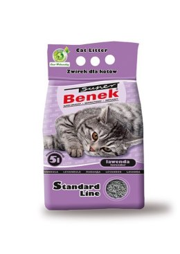 CERTECH Super Benek Standard Lawenda - żwirek dla kota zbrylający 5l (WYPRZEDAŻ) Super Benek