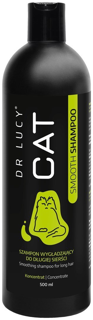 DR LUCY - CAT SMOOTH SHAMPOO 500 ML SKONCENTROWANY, WYGŁADZAJĄCY SZAMPON DLA KOTÓW O DŁUGIEJ SIERŚCI Dr Lucy