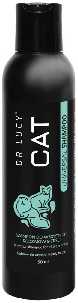 DR LUCY - CAT UNIVERSAL SHAMPOO 150 ML DELIKATNY, NAWILŻAJĄCY SZAMPON DLA KAŻDEGO RODZAJU SIERŚCI KOTA Dr Lucy