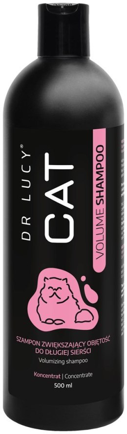 DR LUCY - CAT VOLUME SHAMPOO 500 ML SKONCENTROWANY, SZAMPON ZWIĘKSZAJĄCY OBJĘTOŚĆ DLA KOTÓW O DŁUGIEJ SIERŚCI Dr Lucy