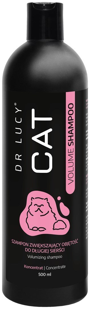 DR LUCY - CAT VOLUME SHAMPOO 500 ML SKONCENTROWANY, SZAMPON ZWIĘKSZAJĄCY OBJĘTOŚĆ DLA KOTÓW O DŁUGIEJ SIERŚCI Dr Lucy