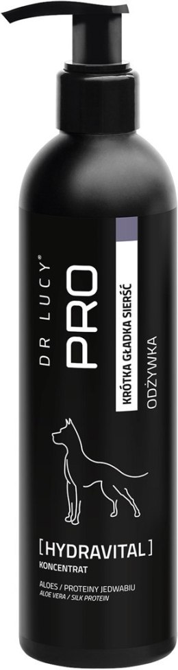 DR LUCY - PRO HYDRAVITAL 250 ML - NAWILŻAJĄCA ODŻYWKA Z ALOESEM, JEDWABIEM I KIEŁKAMI PSZENICY, DLA PSÓW Dr Lucy