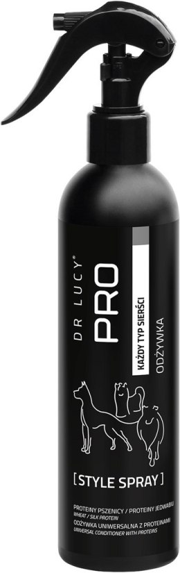 DR LUCY - PRO STYLE SPRAY - REGENERUJĄCA ODŻYWKA Z PROTEINAMI PSZENICY I JEDWABIEM DLA PSÓW Dr Lucy