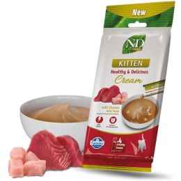 FARMINA N&D PRIME CAT CREAM WITH CHICKEN & TUNA KITTEN 60gr Farmina