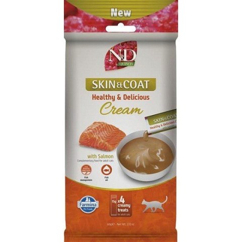 FARMINA N&D QUINOA CAT SKIN & COAT CREAM WITH SALMON 60gr Farmina