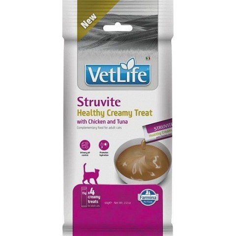 FARMINA VET LIFE CAT STRUVITE CREAMY TREAT WITH CHICKEN & TUNA 60gr Farmina