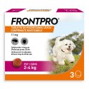 FRONTPRO Tabletki na pchły i kleszcze dla psa (2-4 kg) - 3x 11,3mg FrontPro