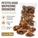 PETITTO Ucho wieprzowe środkowe przysmak dla psa 1kg PETITTO